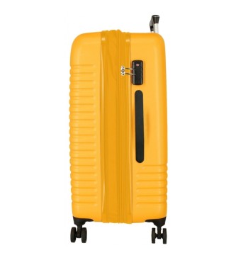 Roll Road Valise moyenne Roll Road Roll Road India rigide 70cm ocre