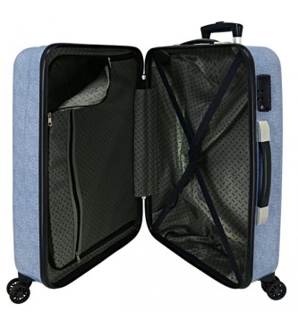 Roll Road Medium suitcase Roll Road Peace rigid 68 cm blue