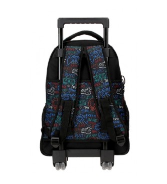Roll Road Roll Road Next Level 2 wheeled backpack black -32x43x21cm
