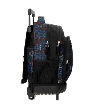 Roll Road Roll Road Next Level 2 sac  dos  roulettes noir -32x43x21cm