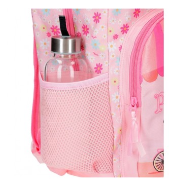 Roll Road Backpack 42cm Roll Road Coffee shop pink