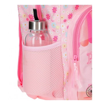 Roll Road Backpack 42cm Roll Road Coffee shop adaptable to trolley pink