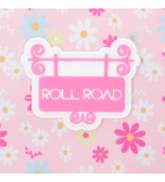 Roll Road 42cm Roll Road Coffee shop backpack with trolley pink