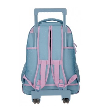 Roll Road Roll Road Peace compact backpack blue, pink