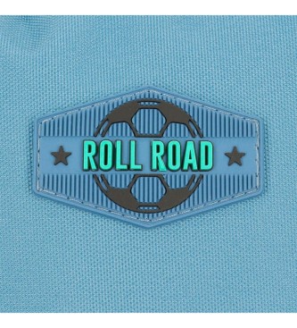 Roll Road Roll Road Soccer 2R rugzak op wielen zwart