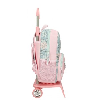 Roll Road Roll Road Spring is here 38 cm sac  dos scolaire avec trolley rose