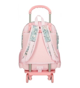 Roll Road Roll Road Spring is here 42 cm sac  dos scolaire avec trolley rose