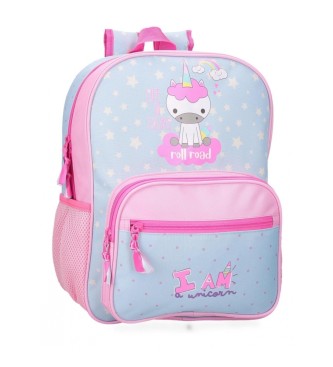 Roll Road Roll Road Je suis une licorne sac  dos 38 cm adaptable  trolley bleu