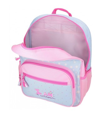 Roll Road Roll Road Je suis une licorne sac  dos 38 cm adaptable  trolley bleu