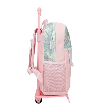 Roll Road Roll Road Spring is here 33 cm sac  dos avec trolley rose