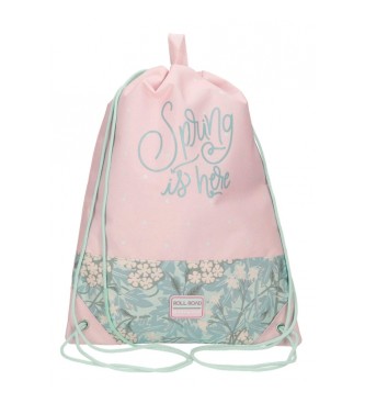 Roll Road Mochila saco Roll Road Spring is here rosa