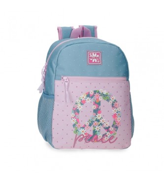 Roll Road Roll Road Peace Backpack 33 cm blue, pink