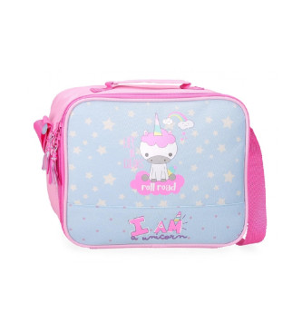 Roll Road I am a unicorn food holder with adaptable shoulder strap blue