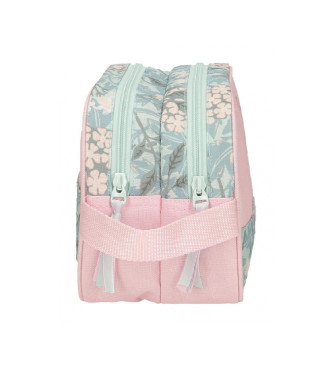 Roll Road Toilet bag double compartment Roll Road Spring is here pink