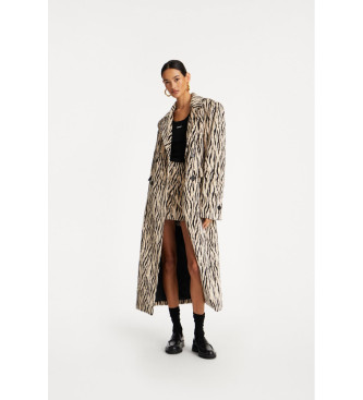 Rotate Cappotto con stampa animalier Venetta