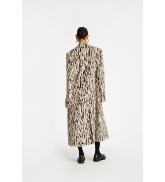 Rotate Cappotto con stampa animalier Venetta
