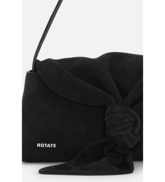 Rotate Knot Sjaal suède tas zwart