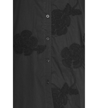 Rotate Camisola oversize com flores preta