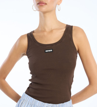 Rotate T-shirt Adanne braun