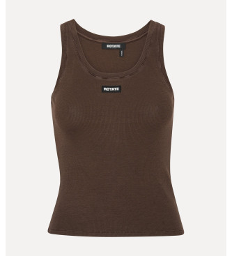 Rotate T-shirt Adanne braun