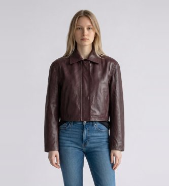 Rotate Bruin Aveline Leren Jasje