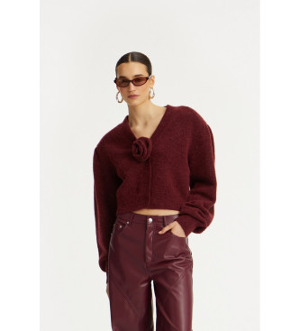 Rotate Florina cardigan rdbrun