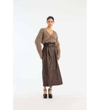 Rotate Brown Dax skirt