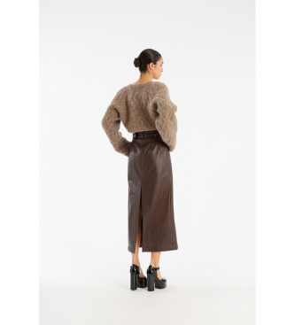 Rotate Brown Dax skirt