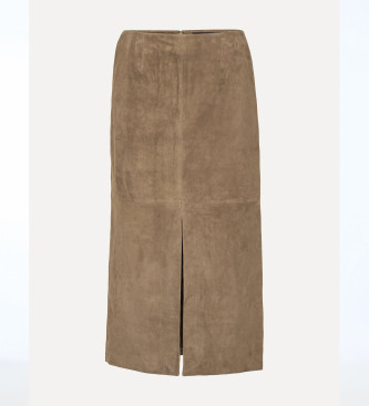 Rotate Jupe Tallulah marron