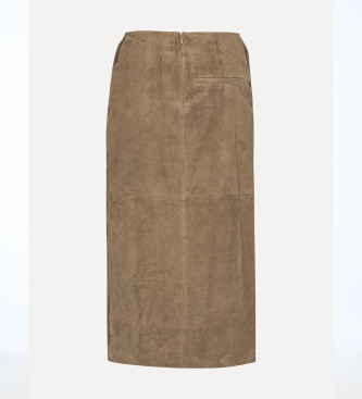 Rotate Jupe Tallulah marron