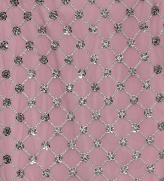 Rotate Falda midi lentejuelas Mulani rosa