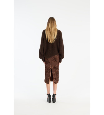 Rotate Andie jumper brown