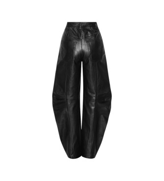 Rotate Cargo leren broek Cassandria zwart