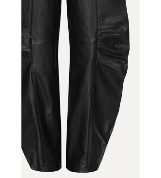 Rotate Cargo leren broek Cassandria zwart