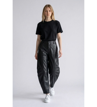 Rotate Cargo leren broek Cassandria zwart