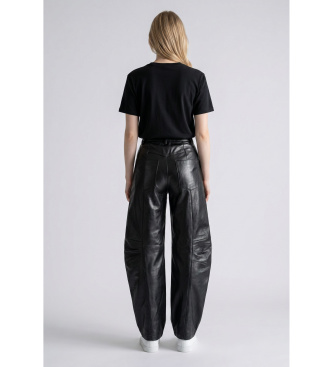 Rotate Cargo leren broek Cassandria zwart