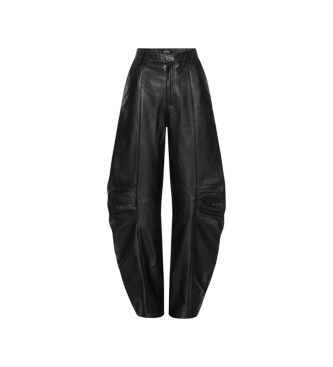Rotate Cargo leren broek Cassandria zwart