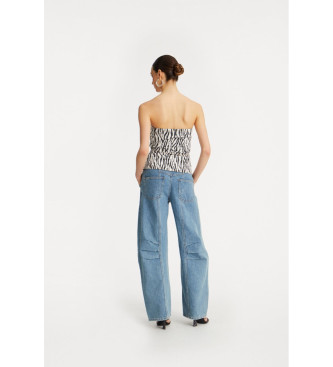 Rotate Cargo broek Cassandria blauw