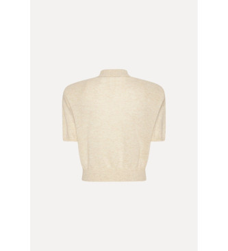 Rotate Polo beige tricot�