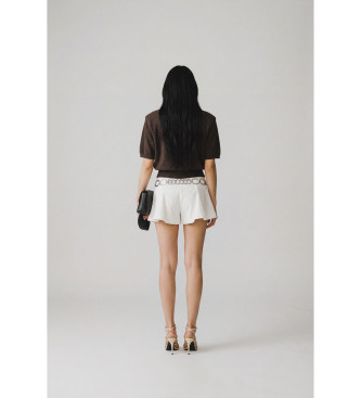 Rotate Polo en maille marron