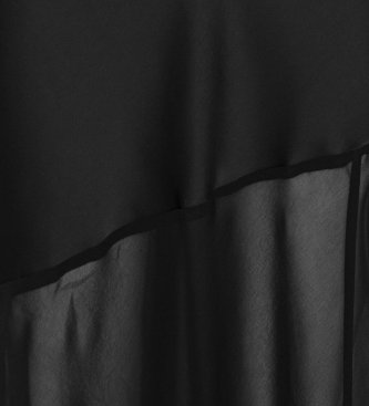 Rotate Vestido Kaisy con abertura negro