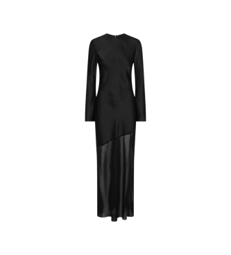 Rotate Vestido Kaisy con abertura negro