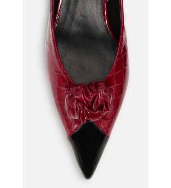 Rotate Scarpe stringate in pelle bordeaux con nodo
