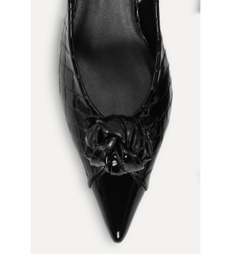 Rotate Scarpe stringate in pelle con nodo nero