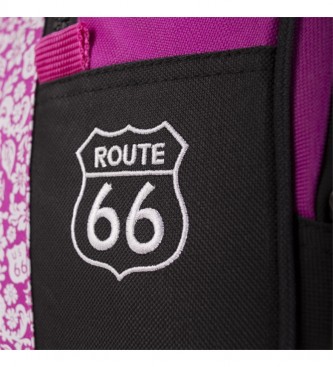 ROUTE 66 Route 66 Maryland Rygsk Fuchsia Farve -44X32X16Cm