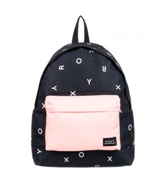 Roxy Be Young backpack preto, rosa - 42x32x12cm 