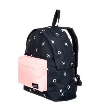 Roxy Be Young backpack preto, rosa - 42x32x12cm 