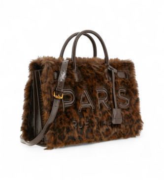 RUE MADAM PARIS Aljaska rjava tote torba