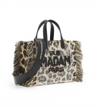 RUE MADAM PARIS Torba Casablanca Mini Tote z živalskim odtisom