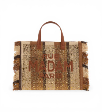 RUE MADAM PARIS Casablanca Tote rjava